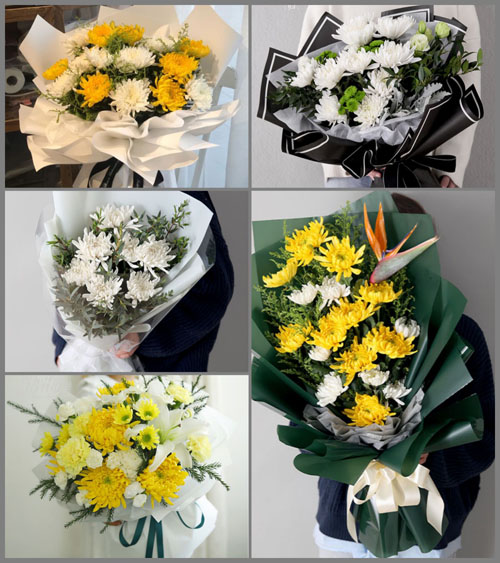浙江省金华兰溪市女埠街道虹霓山村白事花束代送